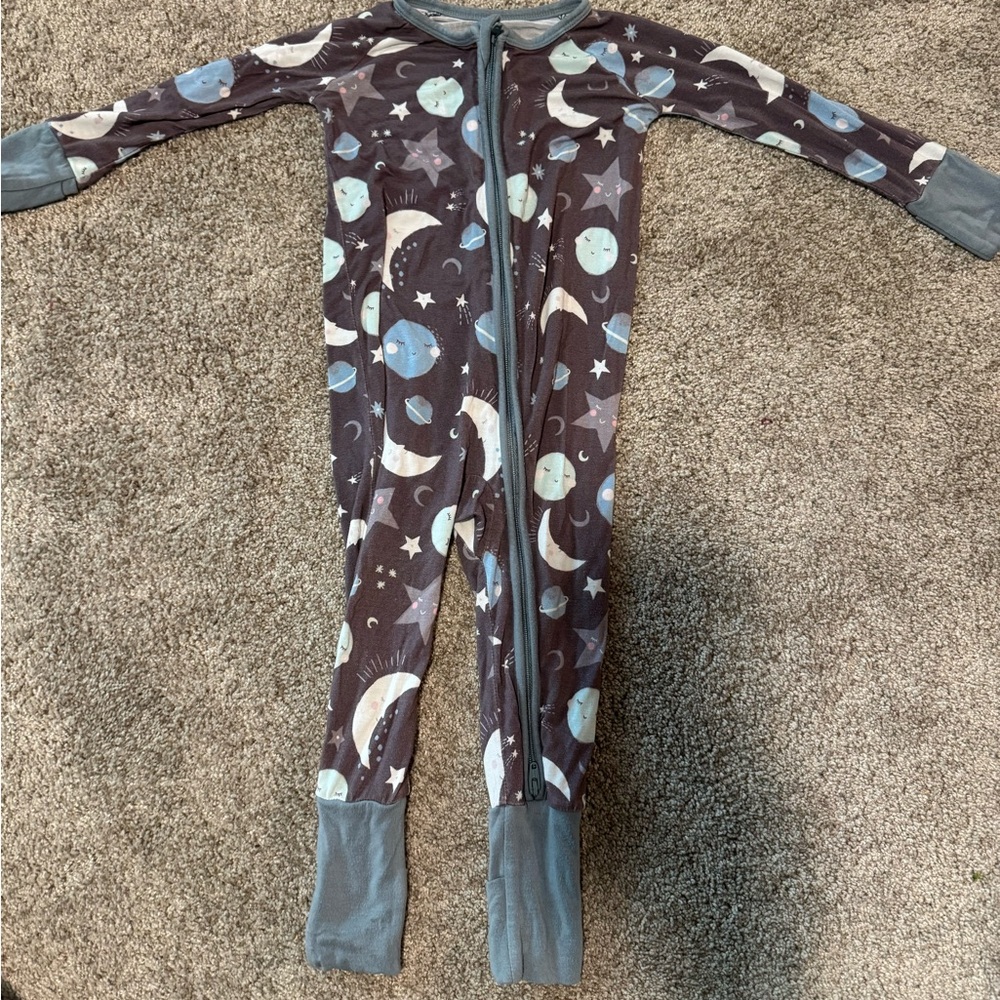 Moon and Star Little Sleepies Zippy 6-12 months